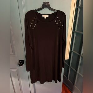 Michael Kors black Long Sleeve Swing dress